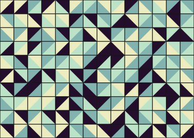 Kareli soyut geometrik desen