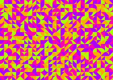 Soyut Geometrik Desen, hesaplama sanatı çizimi