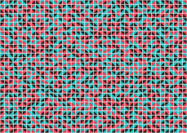 Soyut Geometrik Desen, üretken hesaplama sanatı, vektör illüstrasyonu 