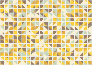 Soyut Geometrik Desen, üretken hesaplama sanatı, vektör illüstrasyonu 