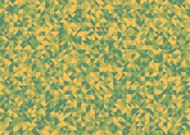 Soyut Geometrik Desen, üretken hesaplama sanatı, vektör illüstrasyonu 