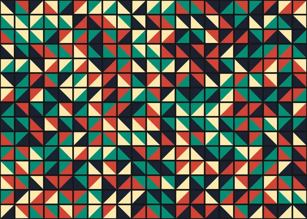 Abstract Geometrisch Kleurrijk Patroon Met Vierkanten — Stockvector