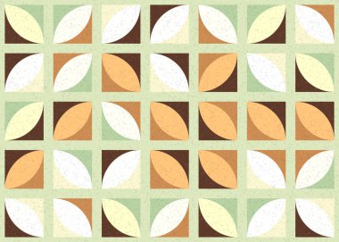 Soyut geometrik desen, hesaplama sanatı, vektör illüstrasyonu 