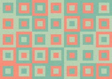 Soyut Geometrik Desen, üretken hesaplama sanatı, vektör illüstrasyonu 