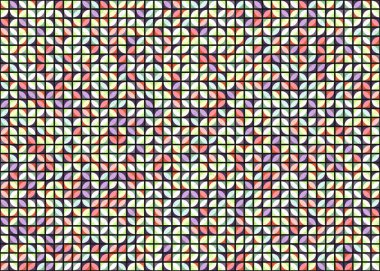 Soyut Geometrik Desen üretken hesaplama sanatı çizimi