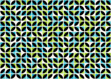 Soyut Geometrik Desen üretken hesaplama sanatı çizimi