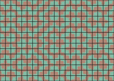 Soyut geometrik üretken desen, vektör illüstrasyonu