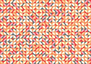 Soyut geometrik üretken desen, vektör illüstrasyonu