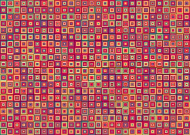 Soyut Geometrik Desen, hesaplama sanatı çizimi