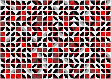 Soyut geometrik üretken desen, vektör illüstrasyonu