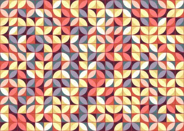 Soyut Geometrik Desen üretken hesaplama sanatı çizimi