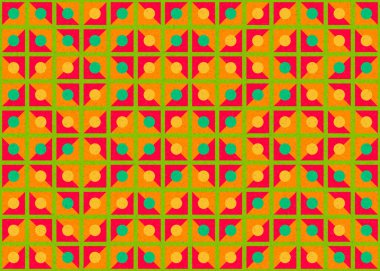 Soyut Geometrik Desen, hesaplama sanatı çizimi