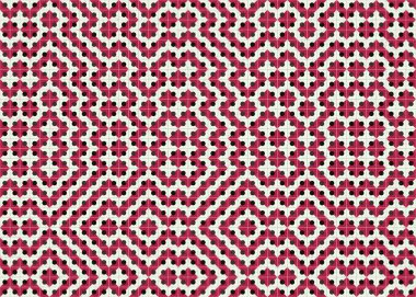 Soyut Geometrik Desen Üretken hesaplama sanatı, vektör illüstrasyonu