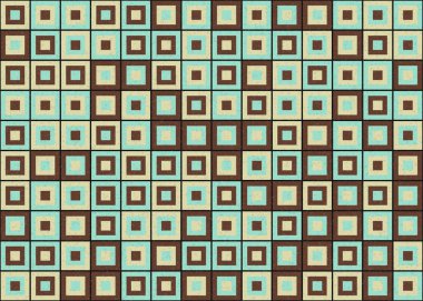 Soyut Geometrik Desen, üretken hesaplama sanatı, vektör illüstrasyonu 