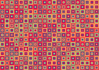 Soyut Geometrik Desen üretken hesaplama sanatı çizimi