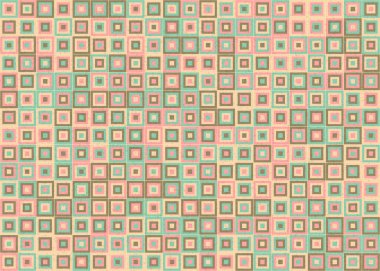 Soyut Geometrik Desen, üretken hesaplama sanatı, vektör illüstrasyonu 