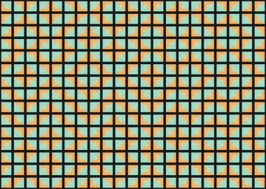 Soyut Geometrik Desen, üretken hesaplama sanatı, vektör illüstrasyonu 