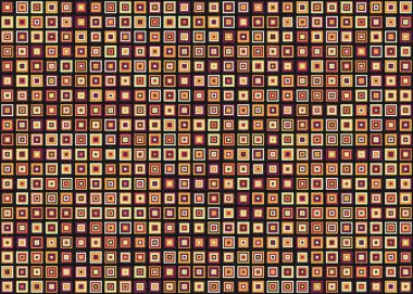 Soyut Geometrik Desen, üretken hesaplama sanatı, vektör illüstrasyonu 