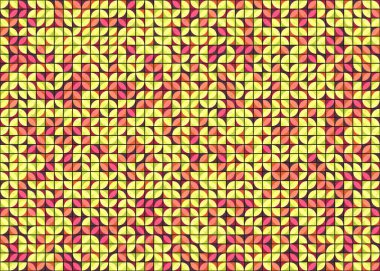 Soyut Geometrik Desen Üretken hesaplama sanatı, vektör illüstrasyonu