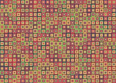 Soyut Geometrik Desen Üretken hesaplama sanatı, vektör illüstrasyonu