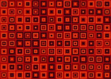 Soyut Geometrik Desen, üretken hesaplama sanatı, vektör illüstrasyonu 