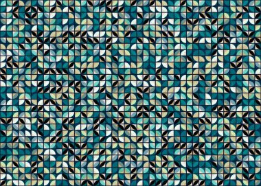 Soyut Geometrik Desen üretken hesaplama sanatı çizimi