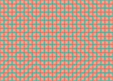 Soyut Geometrik Desen, üretken hesaplama sanatı, vektör illüstrasyonu 