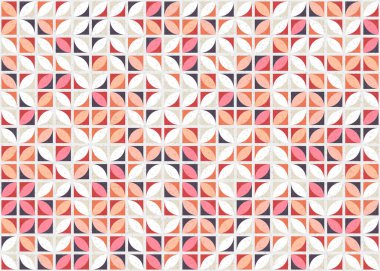 Soyut Geometrik Desen üretken hesaplama sanatı çizimi