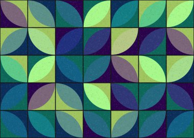 Soyut geometrik üretken desen, vektör illüstrasyonu 