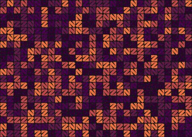 Soyut Geometrik Desen Üretken hesaplama sanatı, vektör illüstrasyonu