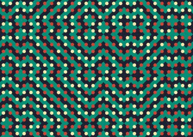 Soyut Geometrik Desen üretken hesaplama sanatı çizimi