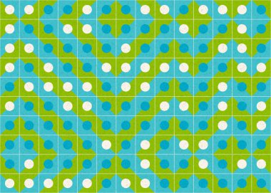 Soyut Geometrik Desen, üretken hesaplama sanatı, vektör illüstrasyonu 