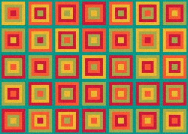 Soyut Geometrik Desen üretken hesaplama sanatı çizimi