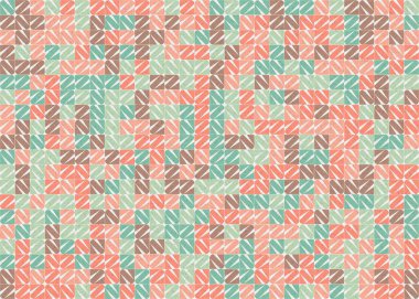 soyut geometrik desen, hesaplama sanatı illüstrasyonu,