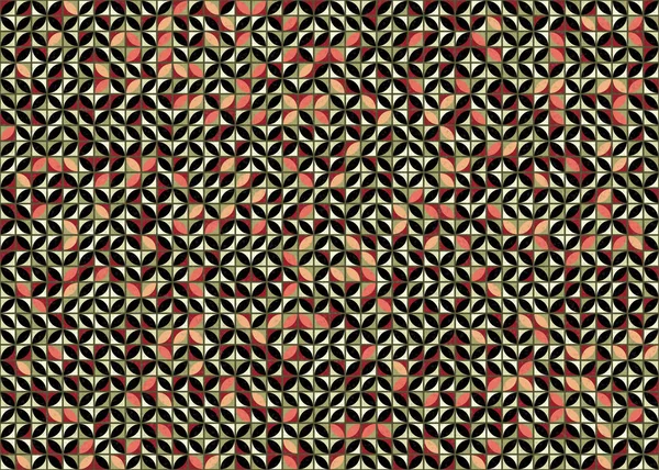 Pola Geometris Abstrak Ilustrasi Seni Komputasi - Stok Vektor