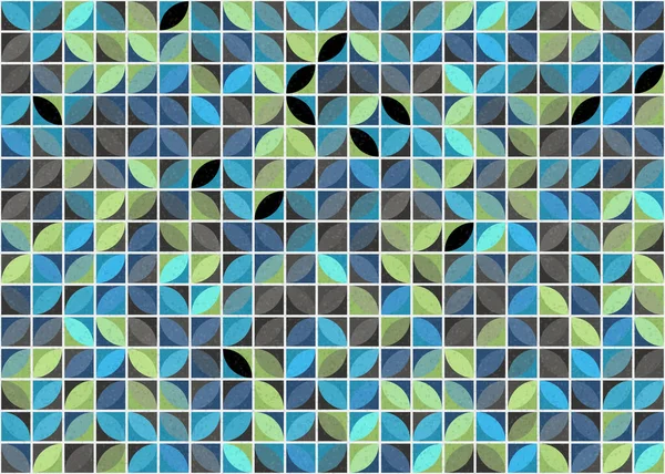 抽象幾何学的生成パターン ベクトル図 — ストックベクタ