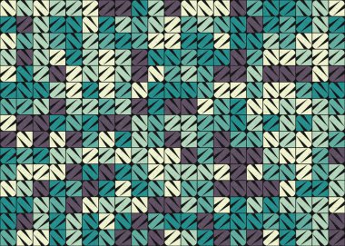 Soyut geometrik üretken desen, vektör illüstrasyonu 