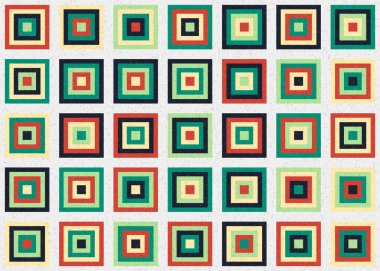 Soyut Geometrik Desen üretken hesaplama sanatı çizimi