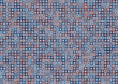 Soyut Geometrik Desen, üretken hesaplama sanatı, vektör illüstrasyonu 