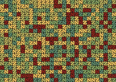 Soyut Geometrik Desen, hesaplama sanatı çizimi