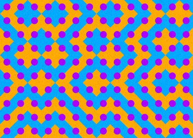 Soyut Geometrik Desen üretken hesaplama sanatı çizimi