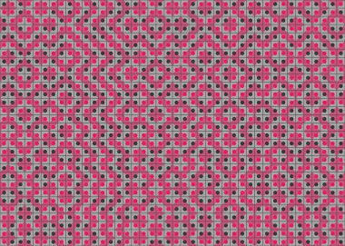 Soyut Geometrik Desen Üretken hesaplama sanatı, vektör illüstrasyonu