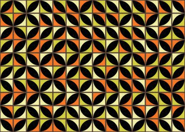 Soyut Geometrik Desen, hesaplama sanatı çizimi