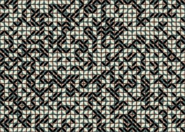 Soyut Geometrik Desen üretken hesaplama sanatı çizimi