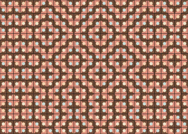 Абстрактний Геометричний Візерунок Обчислювальна Ілюстрація Мистецтва — стоковий вектор