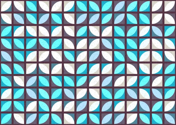 Abstract Geometrische Patronen Generatieve Rekenkunst Vectorillustratie — Stockvector