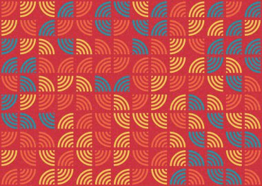 Soyut Geometrik Desen üretken hesaplama sanatı çizimi