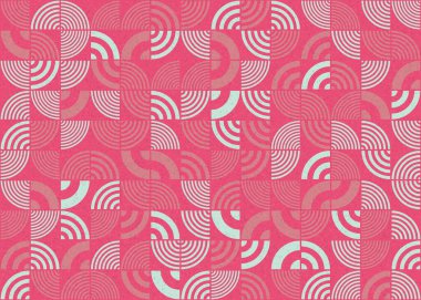 Soyut Geometrik Desen üretken hesaplama sanatı çizimi