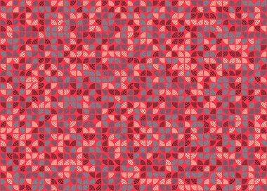 Soyut Geometrik Desen üretken hesaplama sanatı çizimi