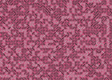 Soyut Geometrik Desen üretken hesaplama sanatı çizimi